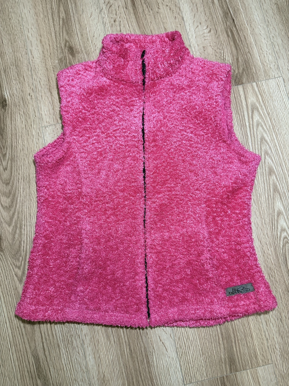 Plush Girls' Fuzzy Vest - Bright Pink